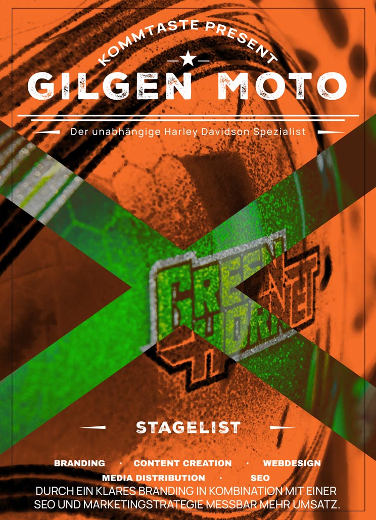 Kommtaste hat Gilgen Moto, spezialisiert auf Harley Davidson, beim Branding, Content Creation, Webdesign, Media Distribution und SEO unterstützt